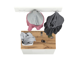 Тумба для обуви с вешалкой для верхней одежды Октава.