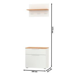 Обувница с вешалкой для верхней одежды с полкой Октава.