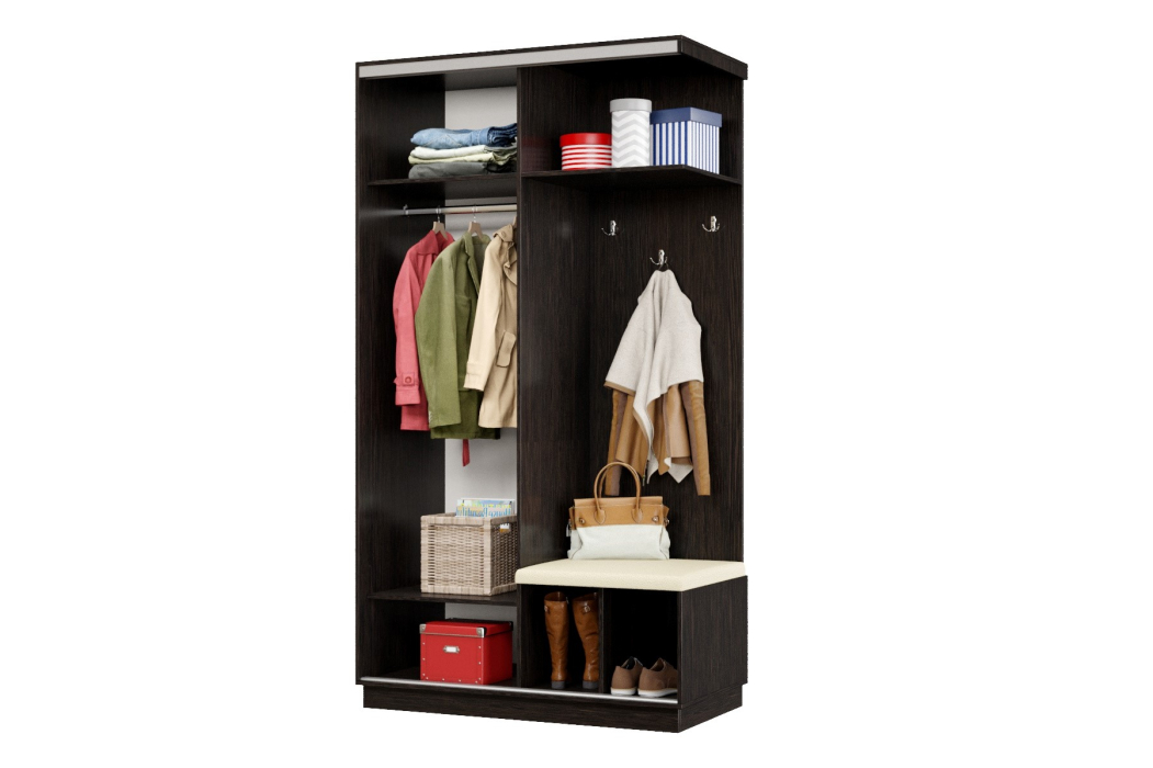 Прихожие, Прихожая Премьер 04 Лайт 08 Правая Мягкая