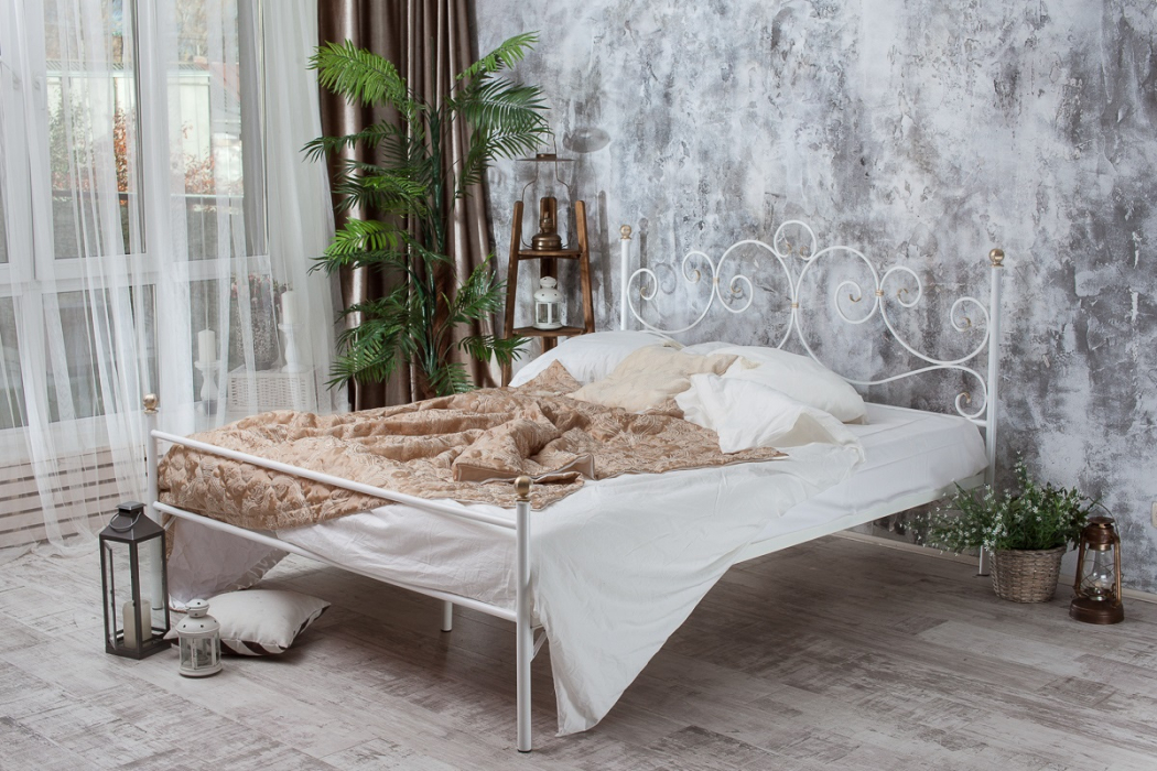 Кованые кровати, Кованая кровать Флоренция 1.4 с одной спинкой