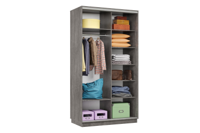 Шкаф-купе Премьер Лайт МИНИ 02 (08;08) двухдверный