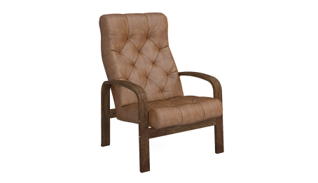 Кресло Линоза Люкс Темный орех — темнокоричневый