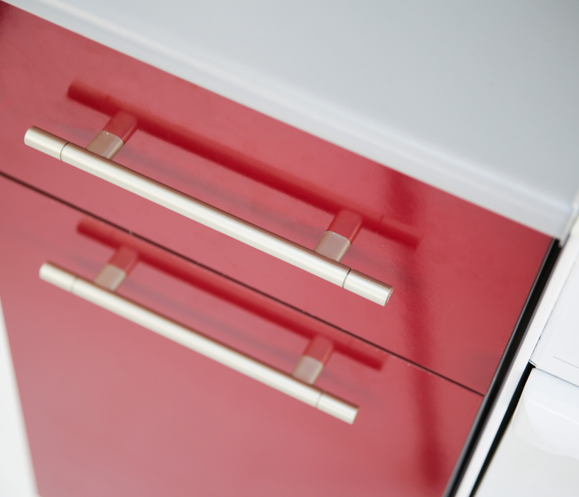 Кухонные гарнитуры, Кухня Элен Белый / Бордо 1,7 м