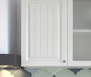 Кухня Хозяюшка 1,5 м Акация белая/Деним МДФ