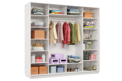 Шкаф-купе Премьер 60 (11ЗГ;11ЗГ;11ЗГ) фасады зеркало графит/трёхдверный/Профиль чёрный муар