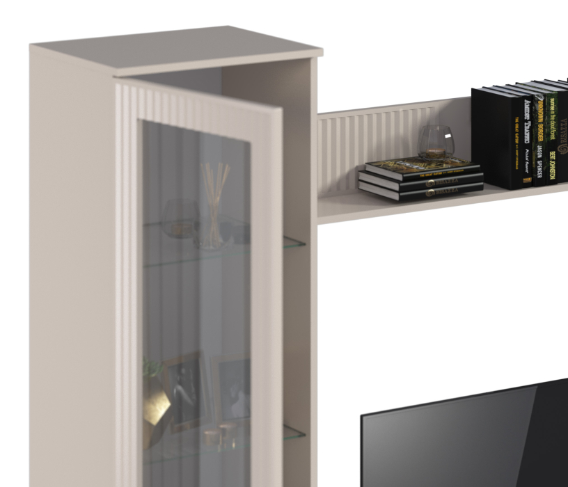 Стенки для гостиной, Набор для гостиной Турин Кашемир серый/МДФ Кашемир