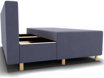 Прямой диван Лофт,еврокнижка,велюр