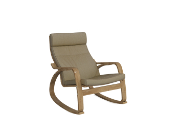 Кресло-качалка Липари Светлый орех — коричневый