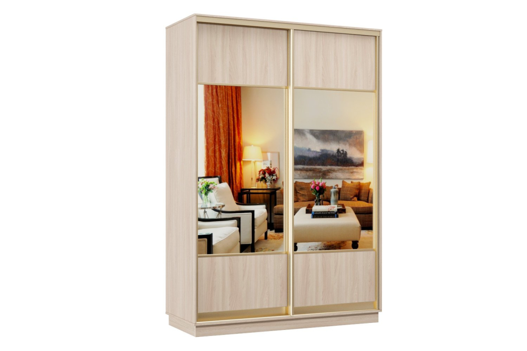 Шкафы-купе, Шкаф-купе Премьер 10 Ясень шимо светлый