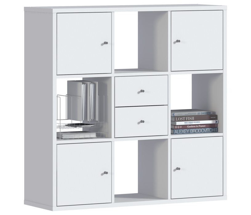 Стеллажи, Стеллаж Кито СБ-3243 Белый