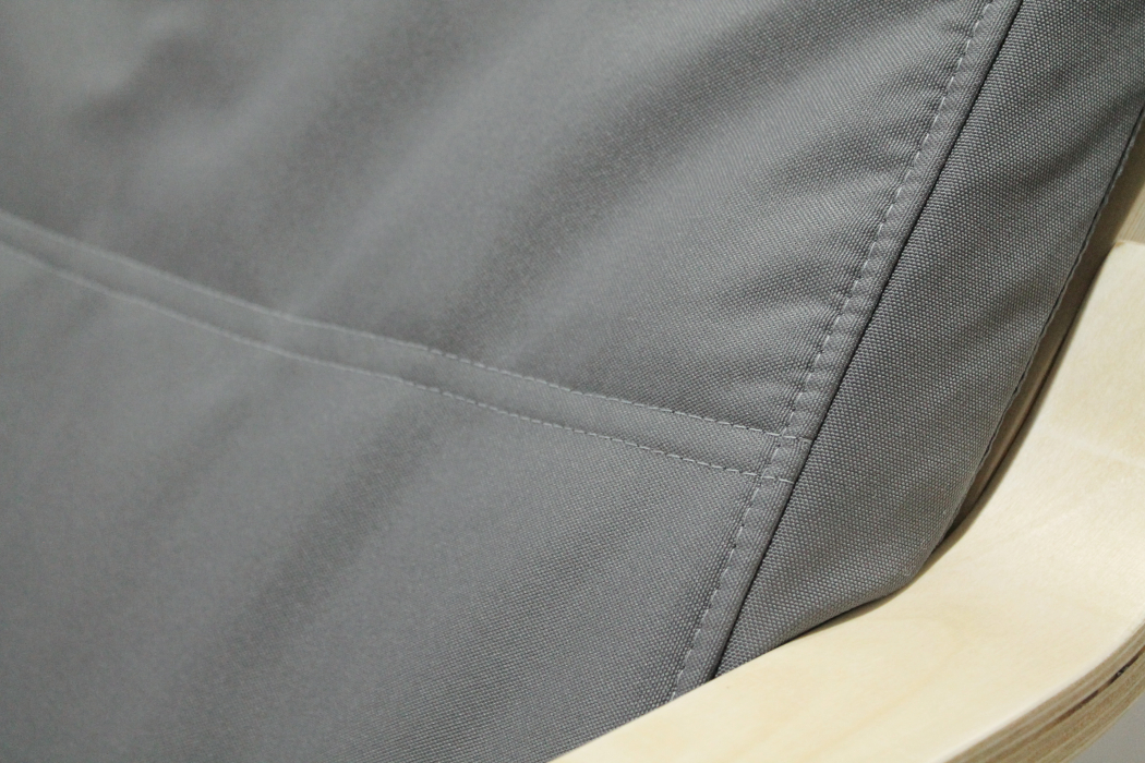 Кресло для отдыха, Кресло Эльба (Чехол с подголовником) Натурал — темносерый