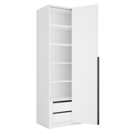 Шкаф складной Е1 Локер ("Гармошка") 101х52,5х220 см, с полками и модулем