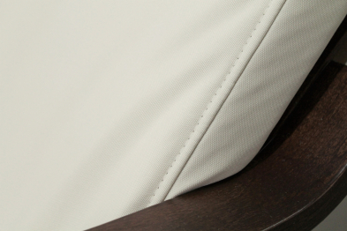 Кресло Эльба (Чехол с подголовником) Темный орех — молочный