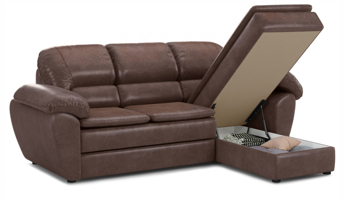 Диваны угловые, Бергамо угол левый с оттоманкой