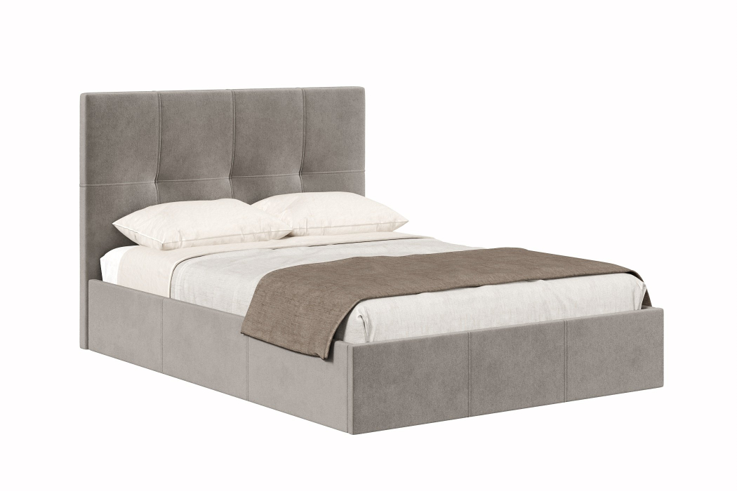 Мягкая кровать, Кровать Марсель 1400 с подъёмным механизмом,  велюр