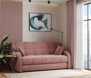 Диван-кровать Барон аккордеон, велюр