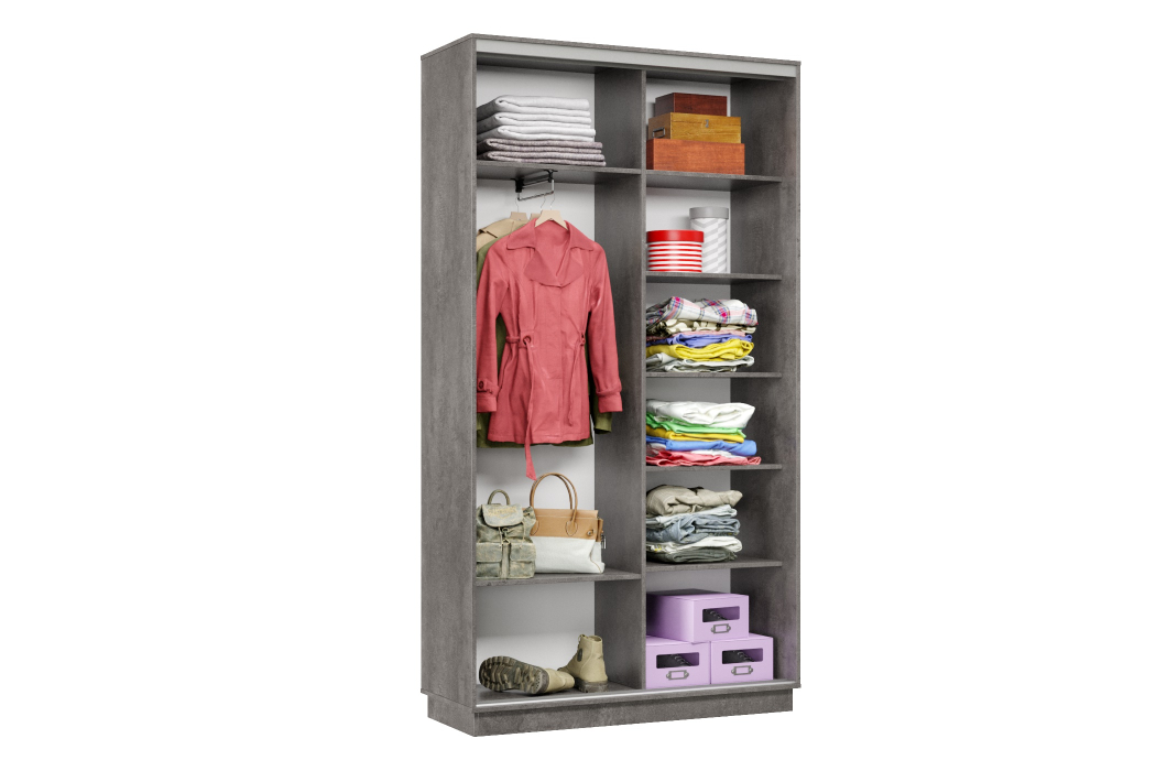 Шкафы-купе, Шкаф-купе Премьер Лайт 01 (11;11) двухдверный