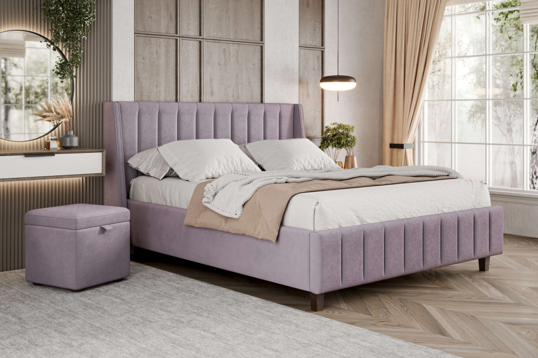 Мягкая кровать, Кровать Милана 1400 с подъёмным механизмом
