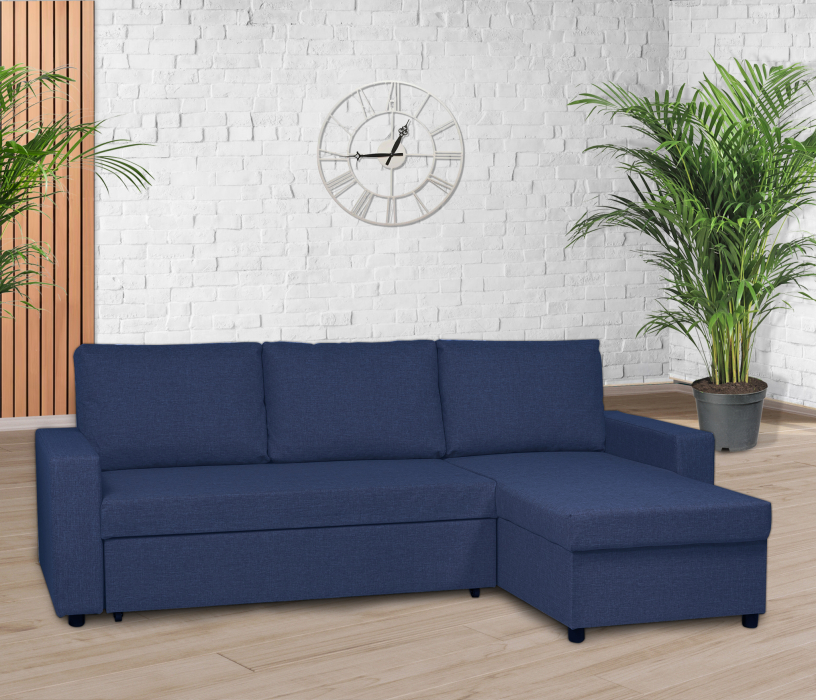 Диваны угловые в гостиную, Угловой диван-кровать Турин, рогожка