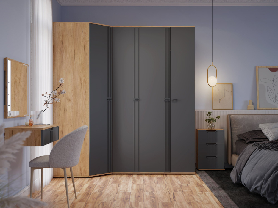 Шкафы двухстворчатые, Шкаф для одежды Эмилия ЭЛ-16К глухой