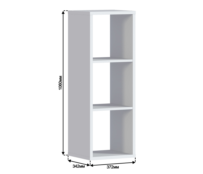 Стеллажи, Стеллаж Кито СБ-3240 Белый