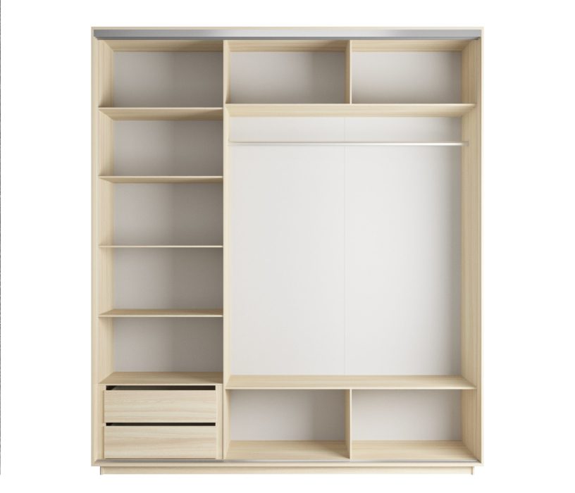 Шкафы-купе, Шкаф-купе Экспресс Экспенс трио 2400 x 2100 x 600