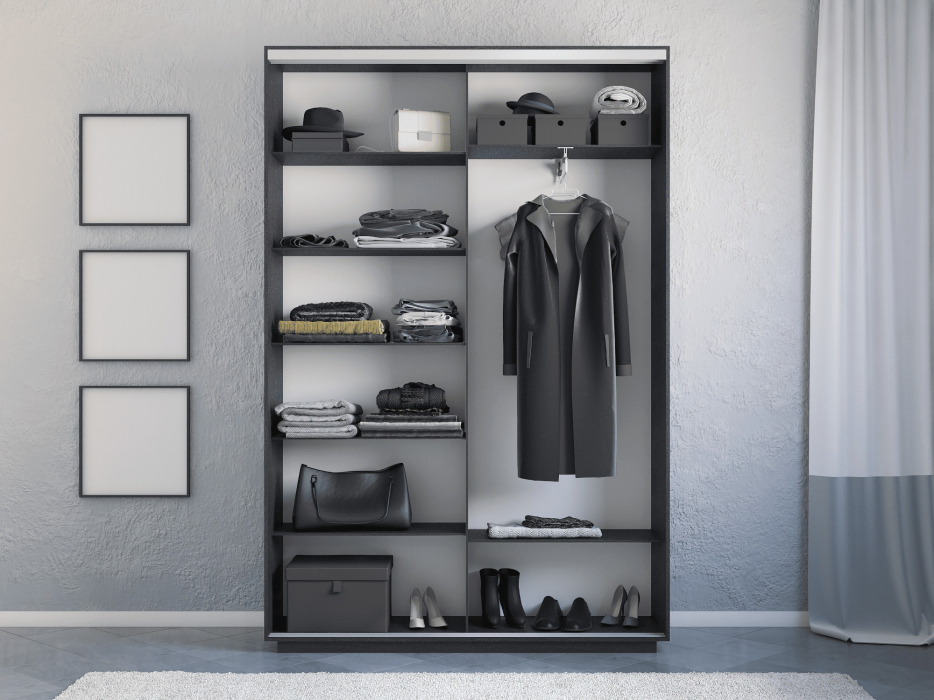 Шкафы-купе 2-х дверные, Шкаф-купе Экспресс 2-х дверный Фотопечать Квадрат Стекла 140х45х220