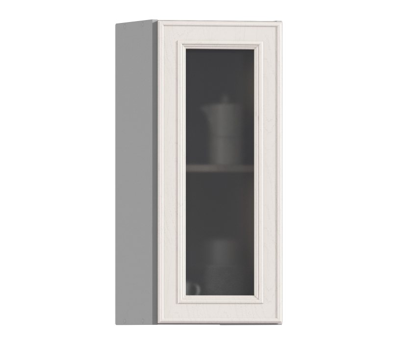 Классика, Классика шкаф навесной со стеклом 1 дв 28х72 см