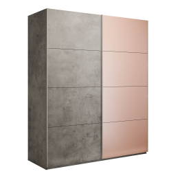 Шкаф-купе Эста 2-х дверный ДСП/Стекла пудра/Доводчик 200х66х240