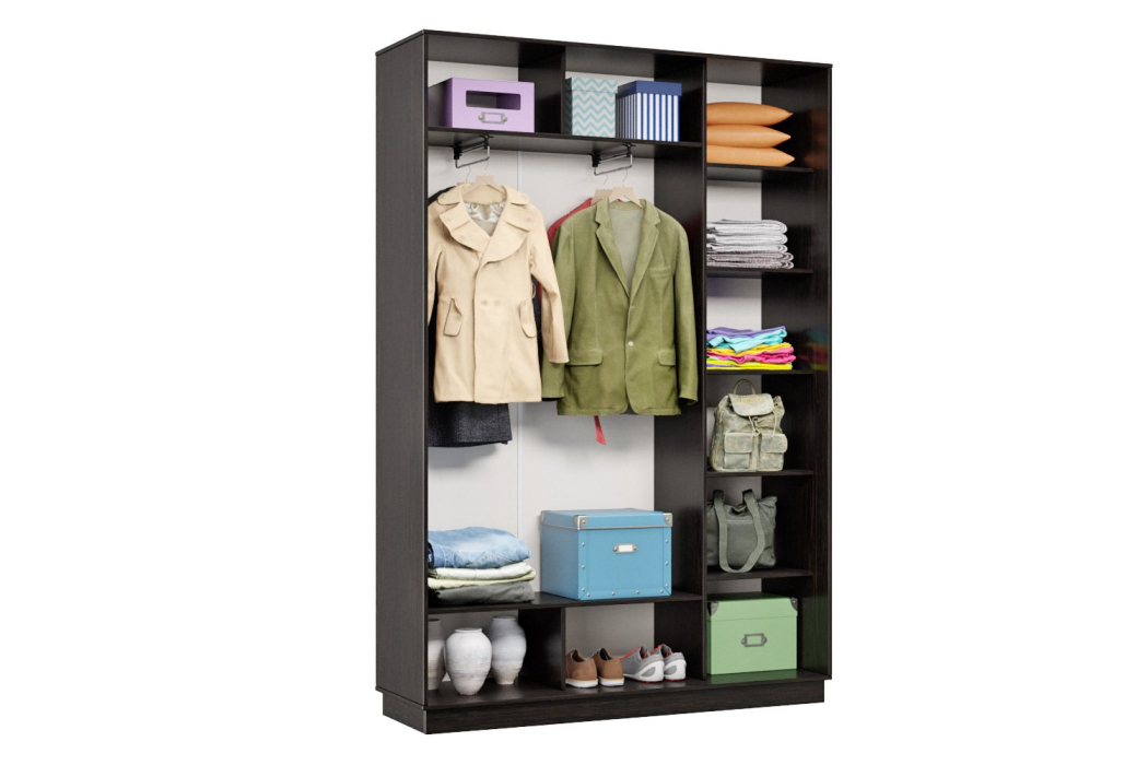 Шкафы-купе 2-х дверные, Шкаф-купе Премьер 09 (01ЗБ;01ЗБ) фасады зеркало бронза/двухдверный/Профиль чёрный муар