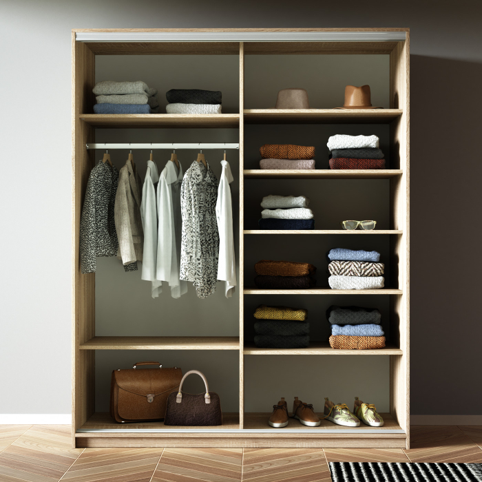 Шкафы-купе 2-х дверные, Шкаф-купе Прайм 2-х дверный ДСП/Стекло фисташка/Доводчики 140х57х230