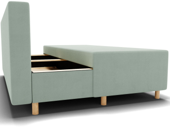 Прямой диван Лофт,еврокнижка,велюр