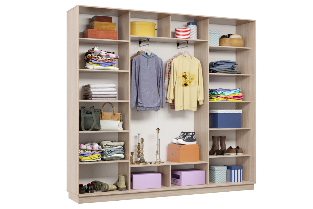 Шкафы-купе 3-х дверные, Шкаф-купе Премьер Лайт 61 (05;05;05) трехдверный