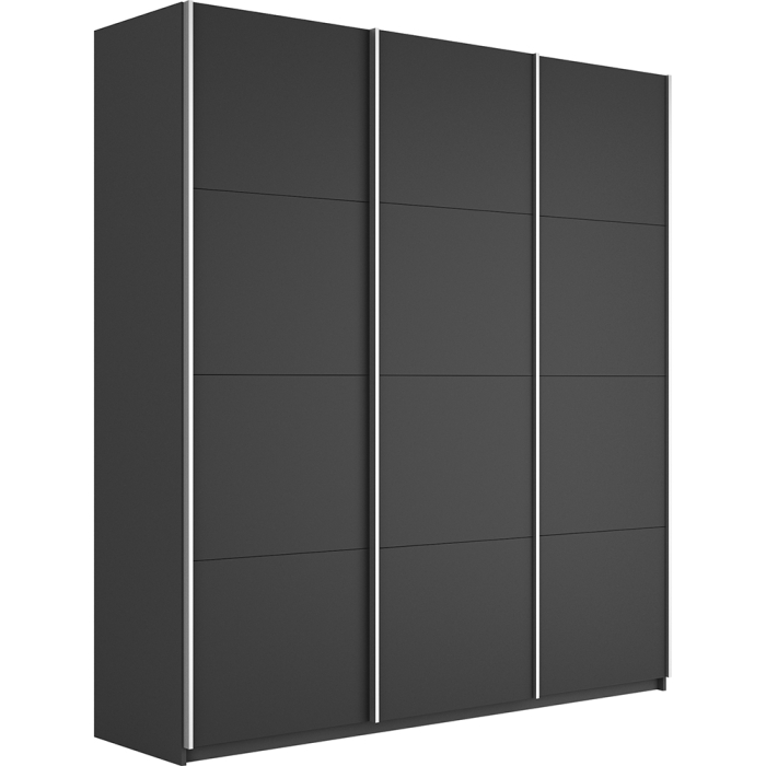 Шкафы-купе 3-х дверные, Шкаф-купе Широкий Прайм 3-х дверный ДСП/Доводчики 240х57х230