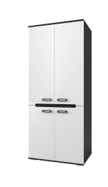 Гостиная МДФ ВИГО (венге/белый гл.) без шкафа