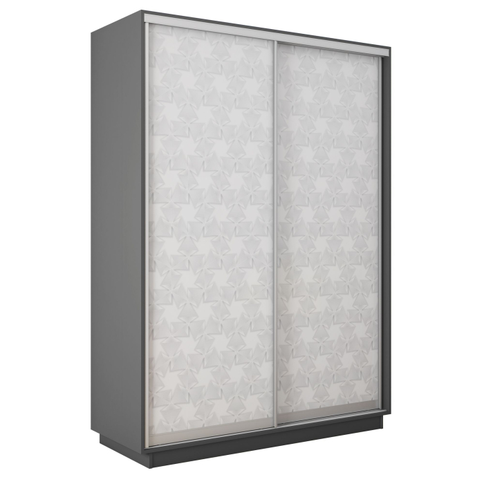 Шкафы-купе 2-х дверные, Шкаф-купе Экспресс 2-х дверный Фотопечать Калейдоскоп Стекла 120х45х240