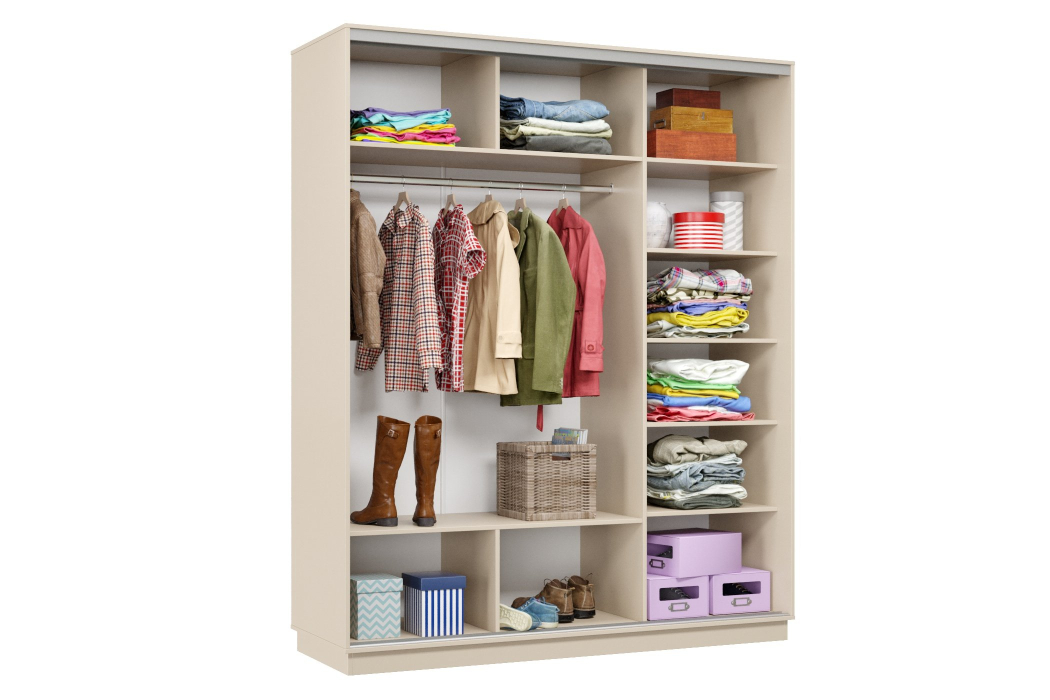 Шкафы-купе 3-х дверные, Шкаф-купе Премьер Лайт 24 (11;08;11) трехдверный