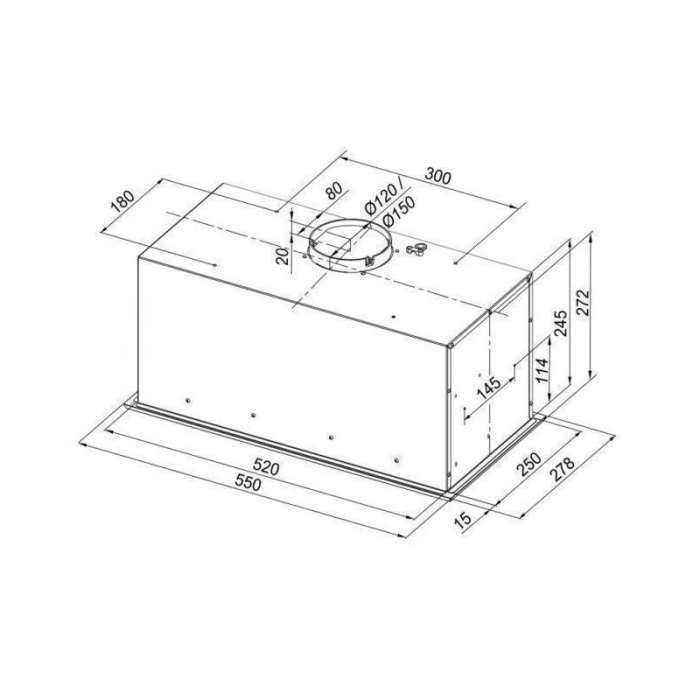 Вытяжки, Кухонная вытяжка Konigin Checkbox 60
