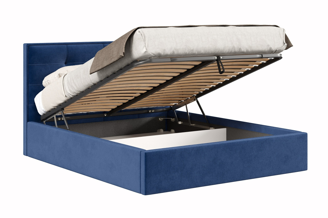 Мягкая кровать, Кровать Римини 1600 с подъёмным механизмом