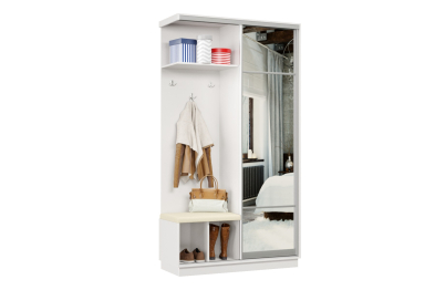 Прихожая Премьер 02 Лайт 11 Левая Мягкая