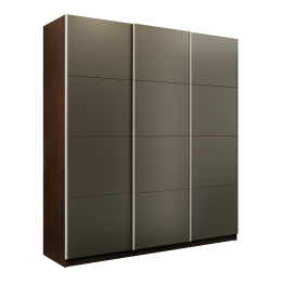 Шкаф-купе Эста 3-х дверный Стекла хаки/Доводчик 300х66х240