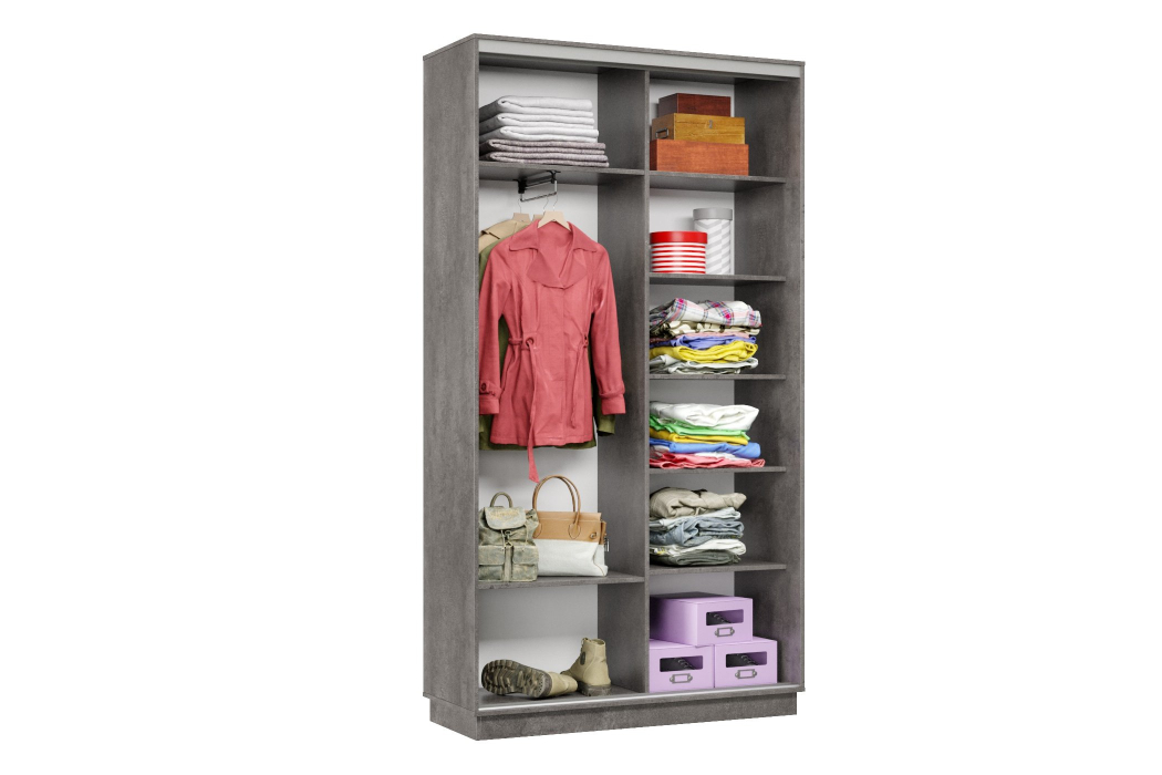 Шкафы-купе, Шкаф-купе Премьер Лайт МИНИ 01 (08;11) двухдверный