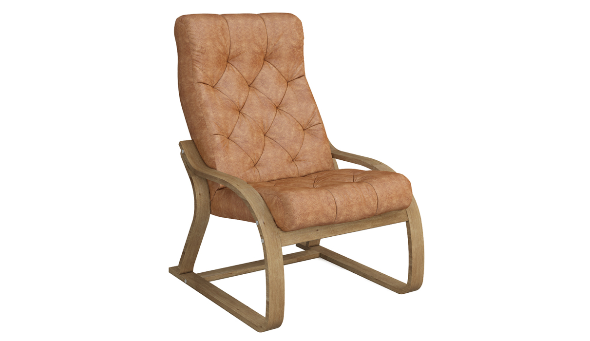 Кресло для отдыха, Кресло Салина Люкс Светлый орех — светлокоричневый