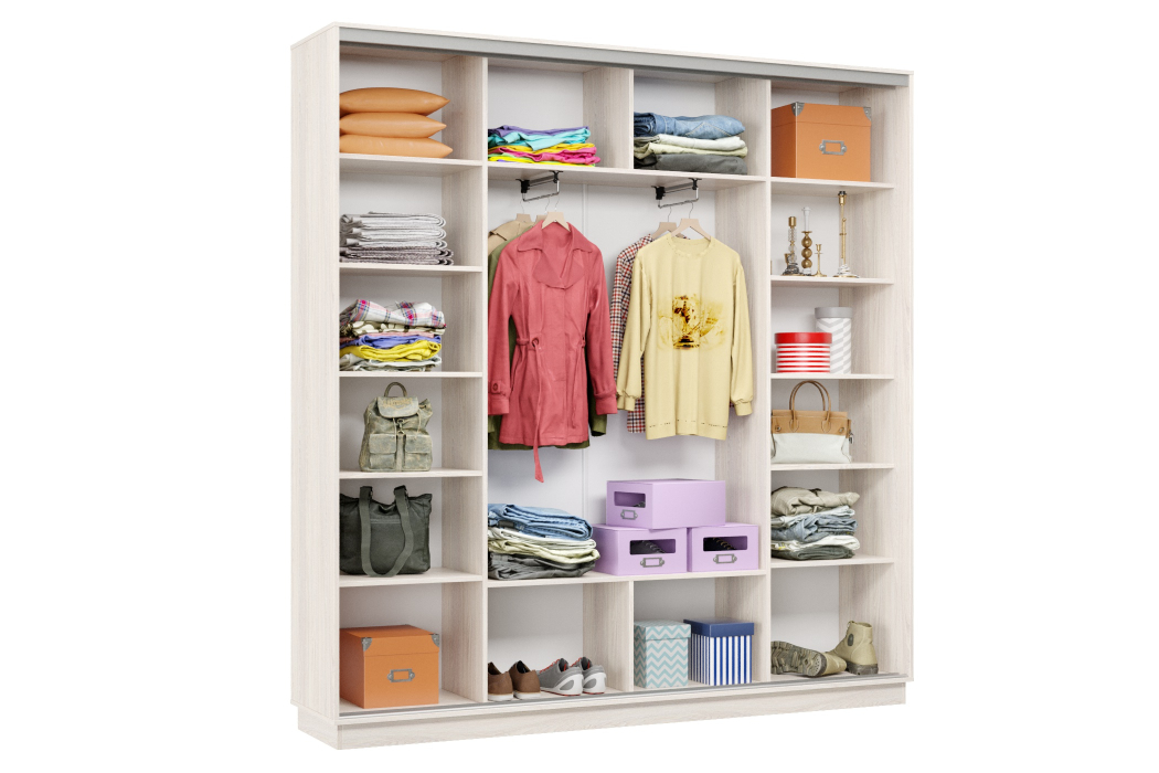 Шкафы-купе 3-х дверные, Шкаф-купе Премьер Лайт 33 (08;05;08) трехдверный