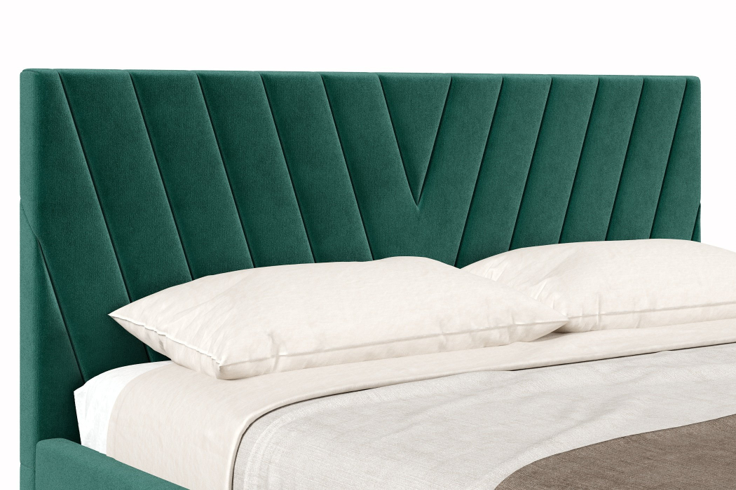 Мягкая кровать, Кровать Палермо 1800, велюр