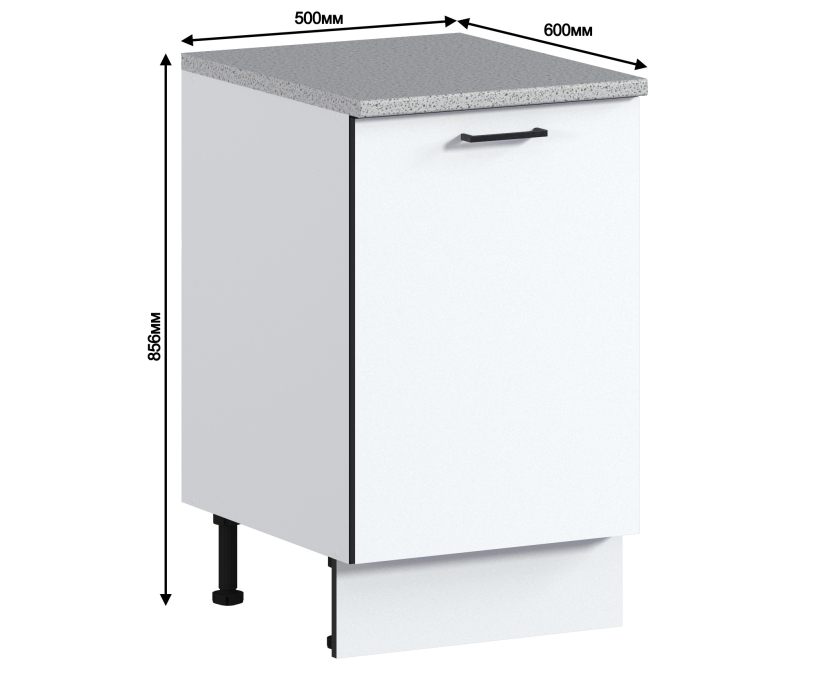 Метод, Метод стол 1 дв, 50х86 см