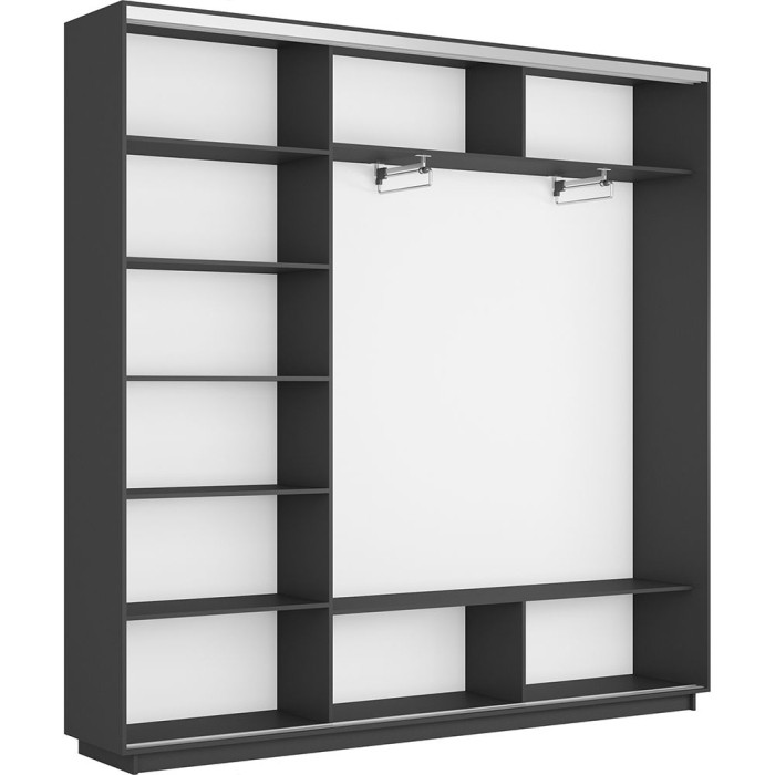 Шкафы-купе 3-х дверные, Шкаф-купе Экспресс 3-х дверный Фотопечать Шелк Стекла 180х45х240