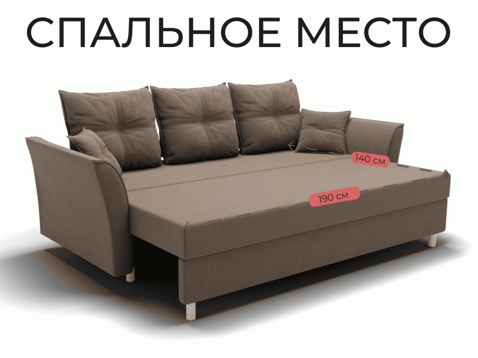 Диваны еврокнижки, Прямой диван Пандора,еврокнижка,велюр