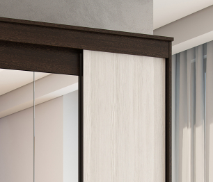 ЛДСП Шкаф-купе АГАТ Венге-Лоредо