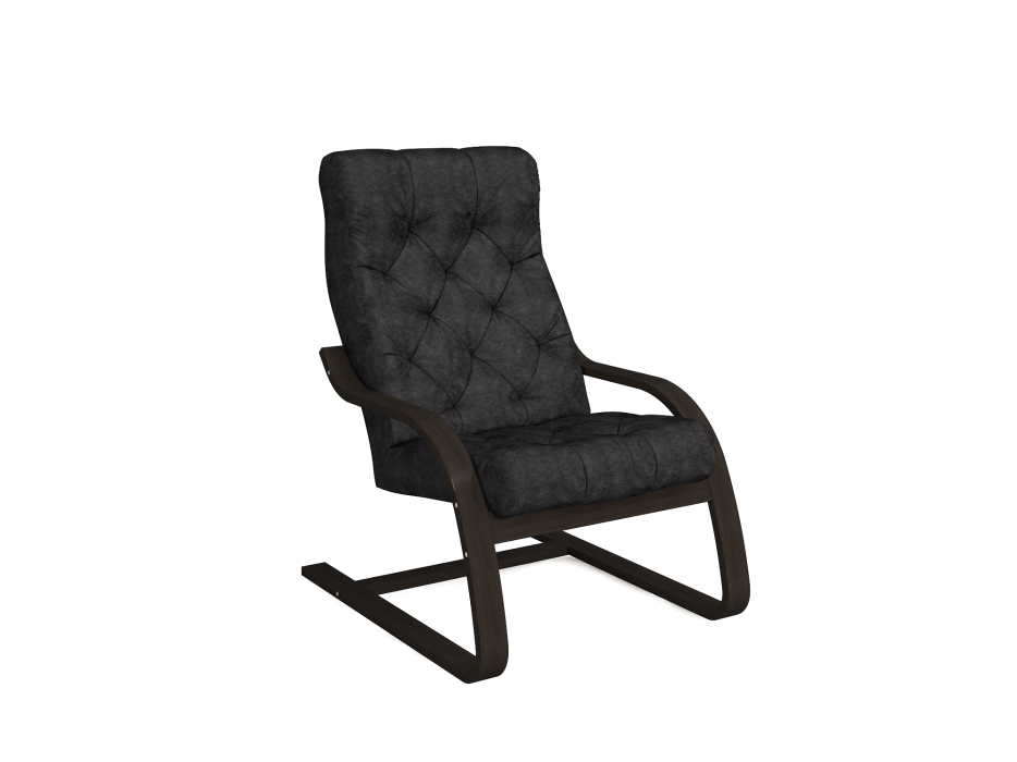 Кресло для отдыха, Кресло Капри Люкс Венге — черный